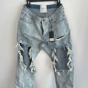 MONTANNA SUPER TRASHED SAINTS BOYFRIEND JEANS